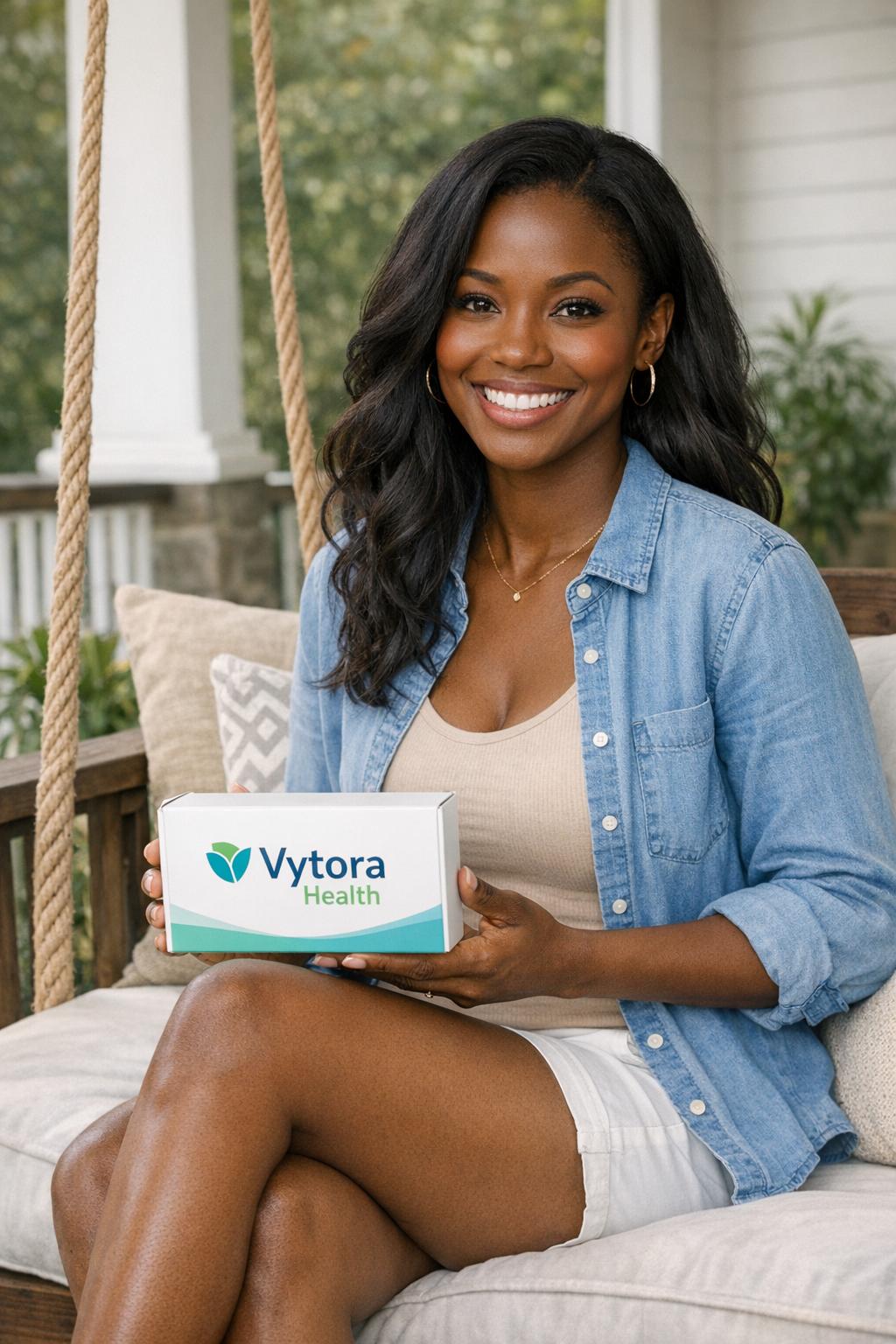 Vytora Health customer receiving her delivery